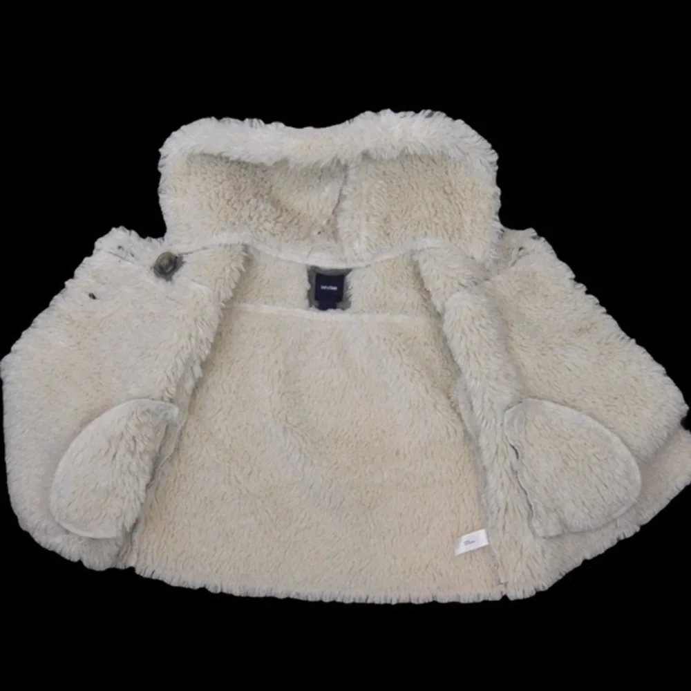 Baby GAP 18-24 Months Faux‎ Suede 2-Button Sherpa Lined Jacket/Coat